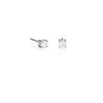 Pendientes Wedding Pendientes de oro blanco de 18K adornados con 0,40ct de diamantes talla brillante.