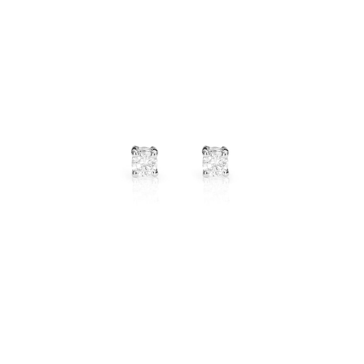 Pendientes Wedding Pendientes de oro blanco de 18K adornados con 0,40ct de diamantes talla brillante.