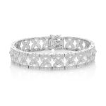 Pulsera Special Pulsera de oro blanco de 18K adornada con 2,73ct de diamantes talla brillante.