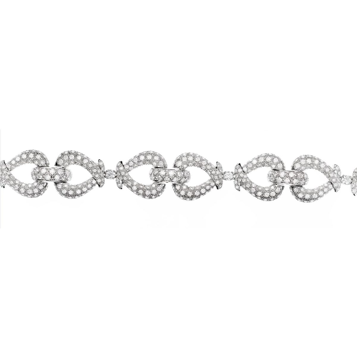 Pulsera Morango Pulsera de oro blanco de 18K adornada con 11,25ct de diamantes talla brillante.